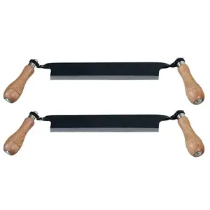 Timber Tuff 10" Straight Wood Blade Draw Shave Knife Woodworking Tool (2 Pack)
