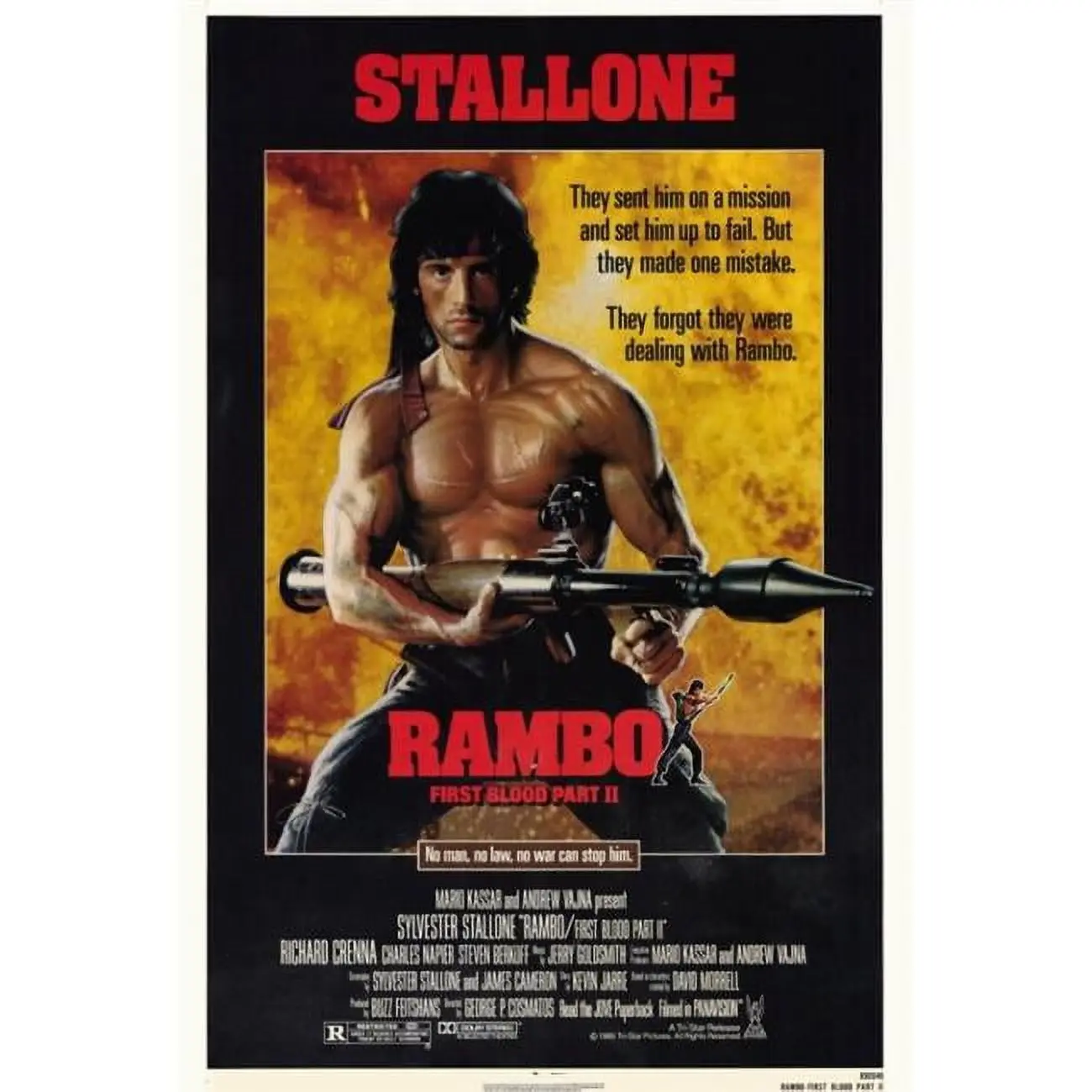 Rambo: First Blood  Part 2 Movie Poster Print (27 x 40)
