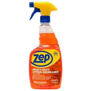 Zep Heavy-Duty Citrus Degreaser and Cleaner – Removes Grease and Grime – 32 oz, oil remover, adhesive remover, kitchen soil, appliances, grill cleaner, stovetop, range hood, oven hood, kitchen backsplash, fiberglass, aluminum, stainless steel, enamel