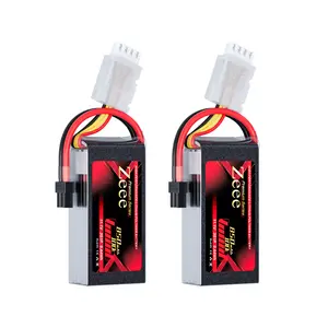 Zeee Premium Series 3S Lipo Battery 850mAh 11.1V 100C with XT30 Plug for FPV Racing Drone Quadcopter Helicopter Airplane RC Boat RC Car RC Models(2 Pack)