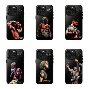 UFC Fighters Collection Signature Championship Fight Night Durable Phone Cases for iPhone 12-17 Pro/Pro Max/Plus, Smartphone-Cellphone-Handheld Devices Accessories, Holiday Gift for Friends