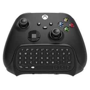 Keyboard for  Series X/S Controller, for  One/S/Controller Gamepad, 2.4Ghz Mini QWERTY Keyboard Gaming Chatpad with Audio/Headset Jack for XSX (Black)