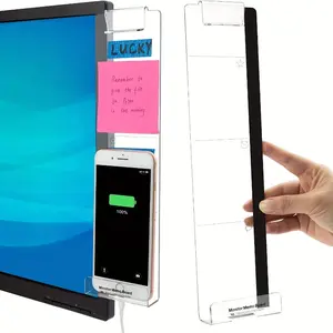 2pcs Computer Monitor Memo Board Desktop Message Holder Office Accessories Paper Organizers for Home Office