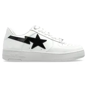 A Bathing Ape Bape Sta #1 White Black Patent Leather (men) by StockX