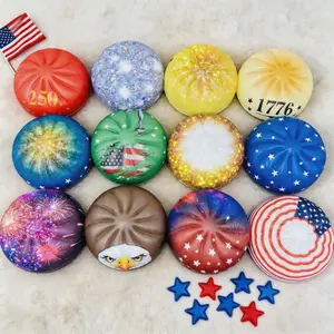 [What's in the Box?] 2026 Viral Dumpling Squishy - 250th Anniversary of US Independence, Soft Slow-Rebound for Adult Stress & Anxiety Relief ,Party Decoration Gift (Random Box-1PC)