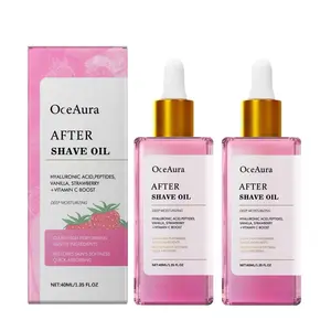 Unisex Strawberry-Scent Hair Removal Cream-Oil Serum, Beauty & Body Care Moisturizer for Sensitive Skin, Soothes Post-Shave, Deeply Nourishes, Hydrating, Quick Results, 1.35 oz (40 ml)