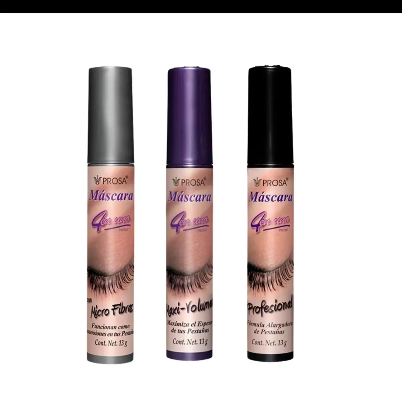 Prosa Mascara Maxi Volume silicone PROSA TRIO Mascara 4 in 1