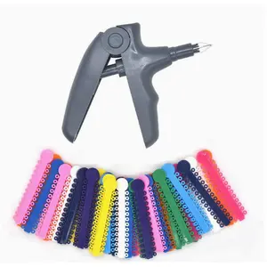 Dental ligating ring, orthodontic ligating ring, colorful ligating ring - a complete range of colors of dental materials, 40 pieces in a bag for oral use. accessories women power chains