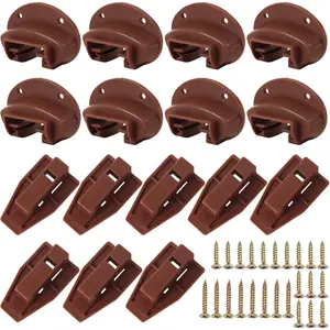 8 Set Drawer Guide Kit,  Commercial Slide Style Drawers for Kenlin Rite-Trak II 168, Vaughan Bassett, , Replacement Dresser Drawer Slides Repair Kit with Roller (Drawer Slides 8 Pack)