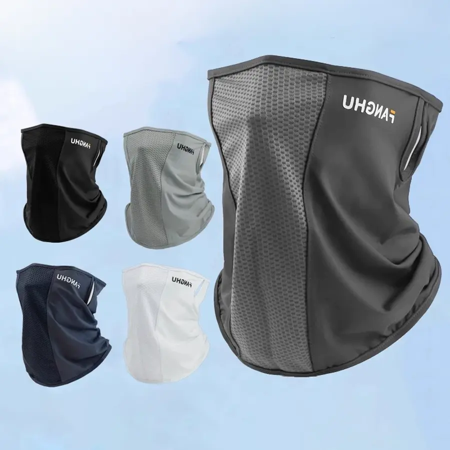 Ice‑Silk UV‑Shield Neck‑Face Mask, Stretch Light‑Weight Outdoor Headwear for Men