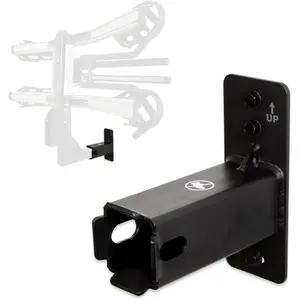 Hitch Wall Mount - Heavy Duty 2"  and Cargo Rack Hanging Garage Organizer, Trailer Hitch Receiver Storage, Wall Mount Hitch Holder, Holds 175 lbs