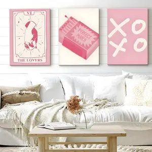 Modern Canvas Print Art with Frame, Poker Card Minimalist Style Decor for Living Room & Bedroom, 40cm X 30cm Gift Idea