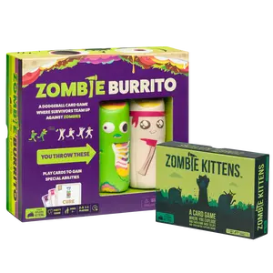 Spooky Bundle: Zombie Burrito & Zombie Kittens - An Epic Card & Board Game Battle for Survivors vs Zombies - Fast-Paced, Party Games for Ages 7+