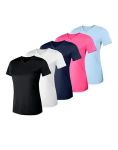 Hanes Sport Cool Dri Women's Performance V-neck T-shirt 5-pack Multi Pack Comfortable Fit Soft Stretch Fabric Breathable O483v5 Hanes Sport Cool Dri Women's Performance V-neck T-shirt 5-pack Multi Pack Comfortable Fit Soft Stretch Fabric Breathable O483v5