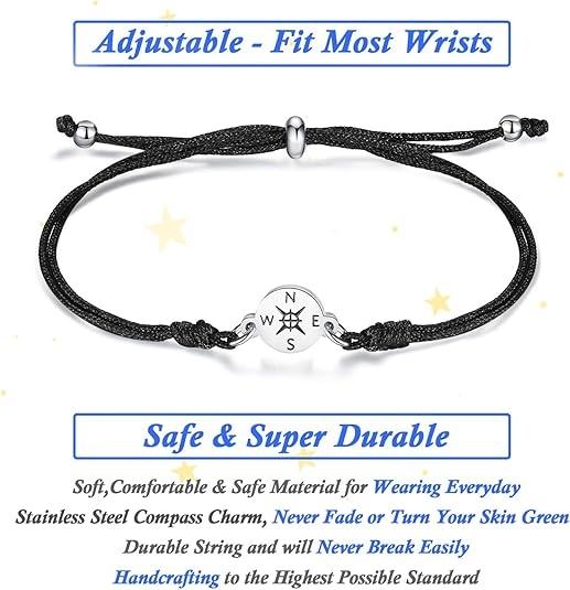 2026 Graduation Gifts for Her/Him - Adjustable Unisex Bracelet for Primary/Middle School/High School/College Grads