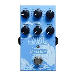 M-VAVE Guitar Effect Pedal, Mini Universe Digital Reverb Pedal, 9 Reverb Effects, Room/Shimmer/Lofi/Spring Reveb Effect Pedals, Guitar Pedal