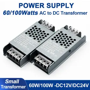 60W 100W switching power supply, AC to DC12V/DC24V LED transformer-drive power supply, small size, widely used in drive transformers for LED strips/light bars/light emitting diodes/LED high-density lamp beads
