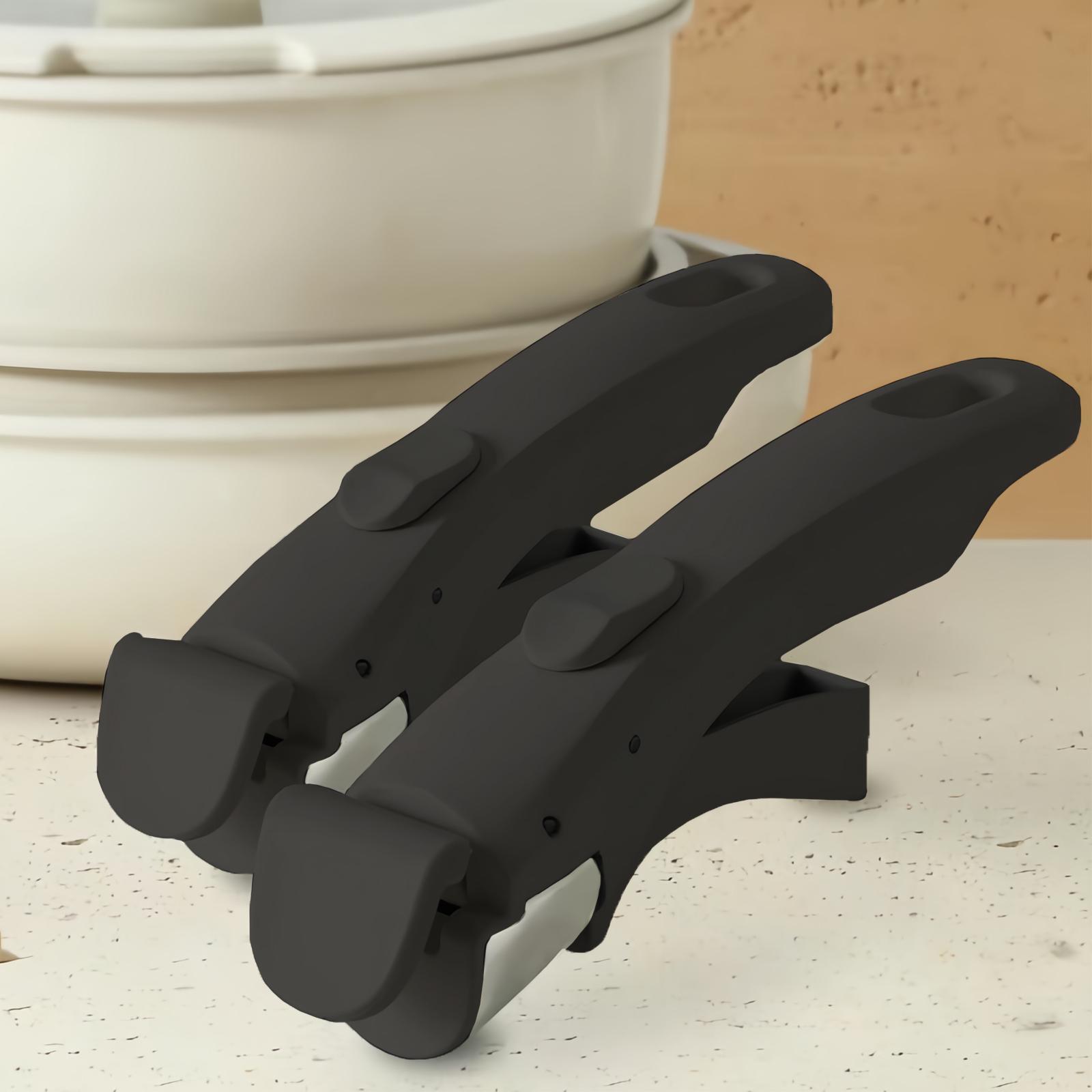 Cookware Replacement Handle 2PC, Detachable Cookware Replacement Handle, Non-slip, Heat-Resistant Handle