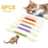 Cotton Swabs Q Tips Cat Toys for Kittens, 6 Pack Durable Giant Q Tips Cat Toy for Indoor Calming Anxiety Relief, Durable Dental Teething Stick, Big Interactive Felt Kitty Gift for Boredom Relief