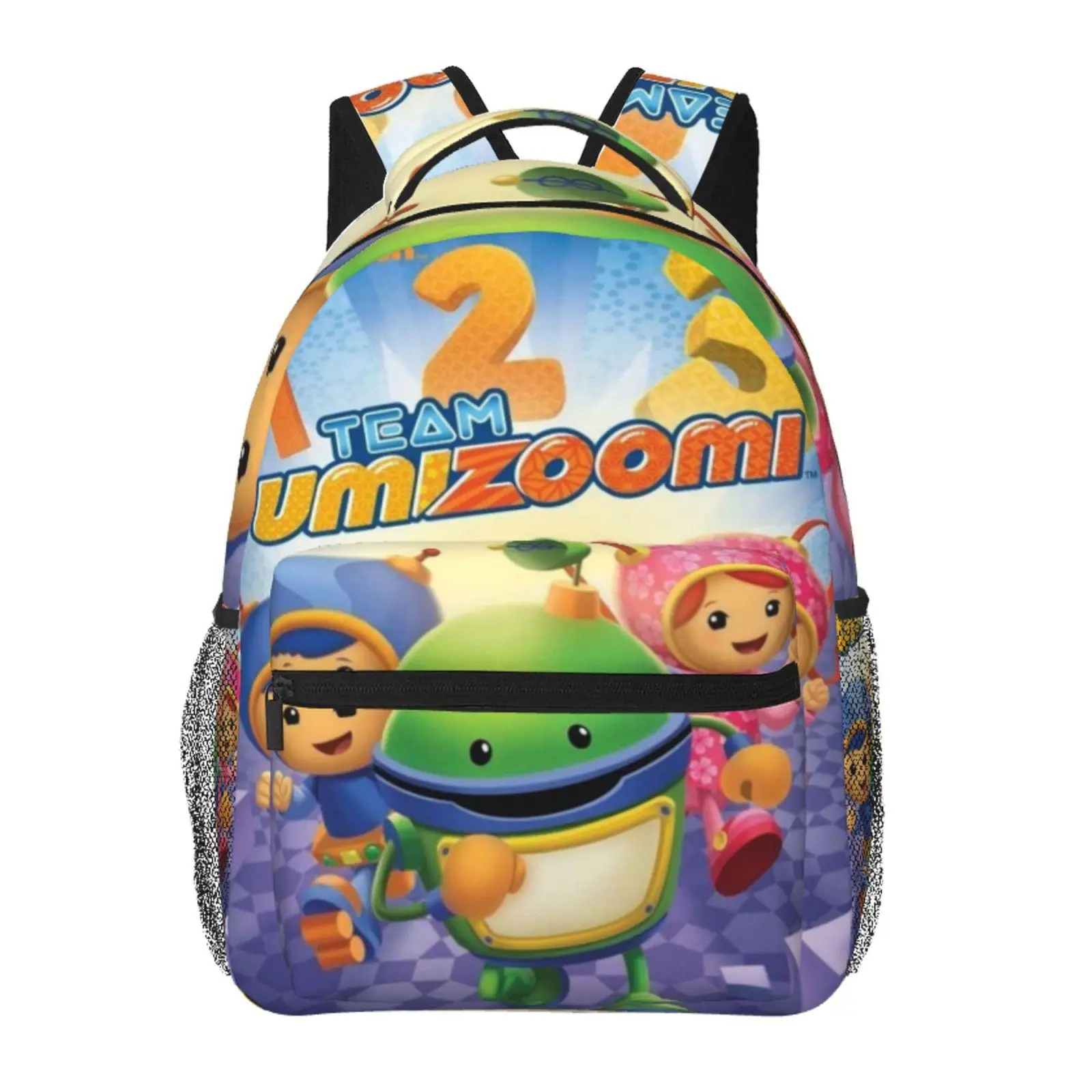 Team Umizoomi backpacks for school — large-capacity backpacks with exquisite prints; Team Umizoomi laptop daypacks for campus and daily commutes; durable casual Team Umizoomi bookbags; gifts for teens and students.