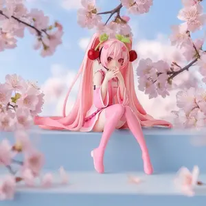 Sakura Miku Figure Miku Cute Desktop Decoration, Car Box Ornament, Female Model Gift, Adorable Collectible Item