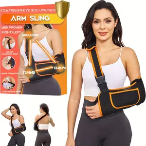 Arm Sling Shoulder Immobilizer - Rotator Cuff Support Brace - Comfortable Sling for Shoulder Injury, Left and Right Arm, Men and Women, for Broken, Dislocated, Fracture, Strain