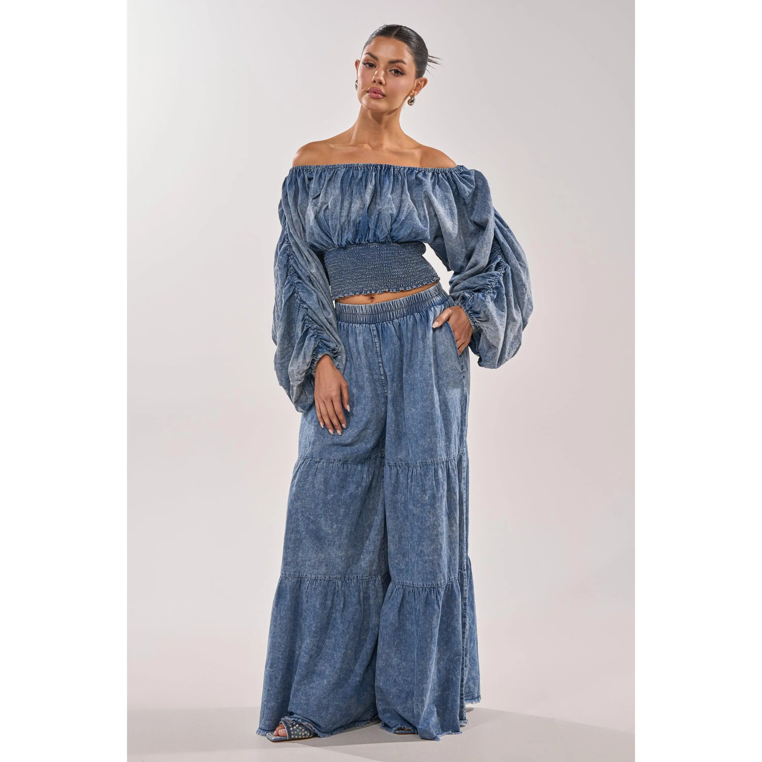 DENIM FOR DAYS PALAZZO PANT
