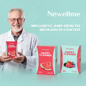 Newellme Happy Cleaner Probiotic Watermelon Powder for Women Men and Children Prebiotic Digestion and Immune Gut Health Gluten-Free Non-GMO Edible Health 93.7g Multi-Pack - Dietary, Healthcare