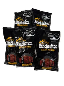 Rancheritos Salsa Negra Mexican Corn Chips Snack 50g (5 Pack) – Worcestershire Sauce Flavor