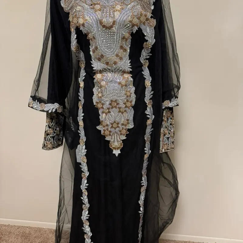 Women's Elegant Khaleej Formal Dress, Womenswear Party Attire Style