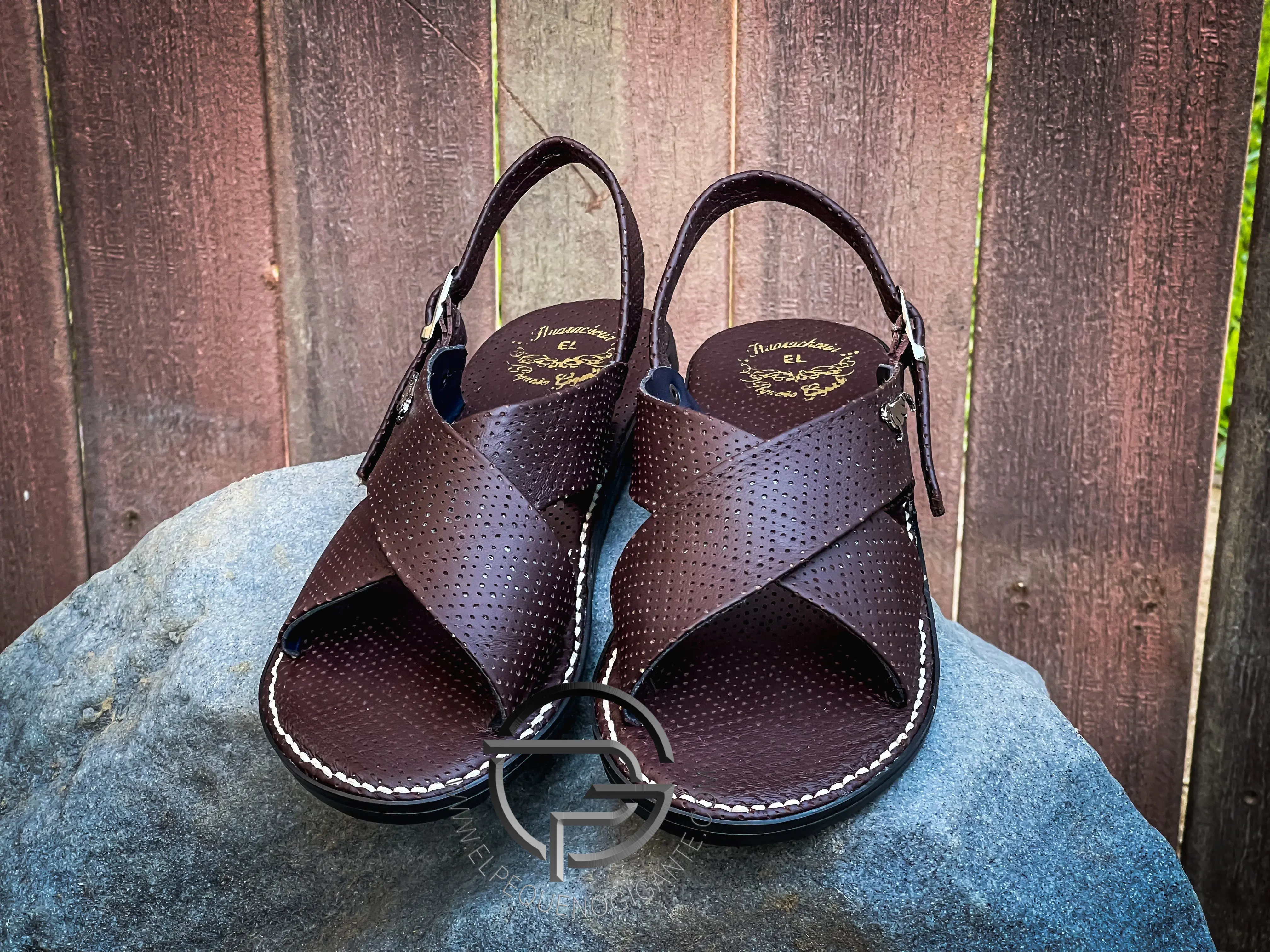 Air Brown Huarache de Piel Cruzado