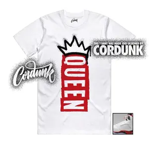 Unisex T-shirt to match Jordan 5 Fire Red Black Tongue White Varsity University Bred - Q1. 100% Cotton for Casual Wear. Comfortable Summer Unisex T-Shirt to match Jordan Sneaker. Streetwear Style. urban outfitters