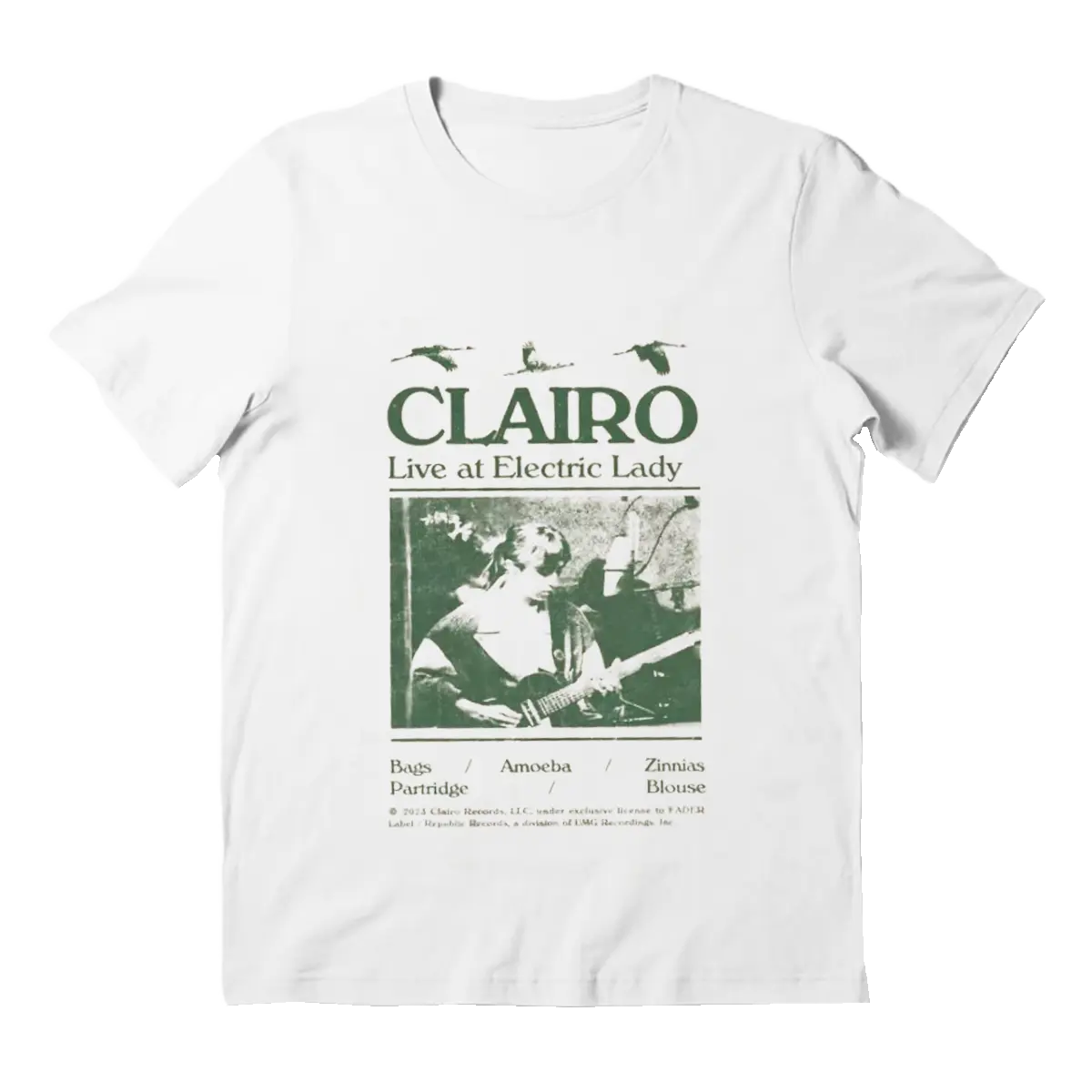 Clairo Sling Album Live at Electric Lady T-Shirt Cotton Fabric Menswear Top Unisex Retro Casual Tee