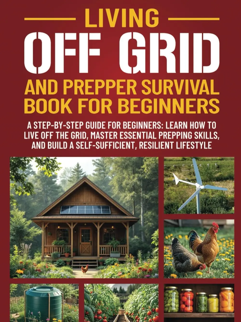 LIVING OFF GRID AND PREPPER SURVIVAL GUIDE FOR BEGINNERS: LEARN HOW TO LIVE OFF GRID, MASTER ESSENTIAL PREPPING SKILLS, & BUILD A SELF-SUFFICIENT, RESILIENT LIFESTYLE