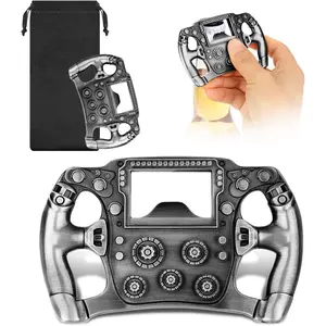 Racing Steering Wheel Bottle Opener, Cool Beer Opener with Gift Bag, Christmas Gifts Fathers Birthday Gifts for Men Women Dad Husband Racing Driver, Racing Gifts Beer Gifts for Home Bar, Silver
