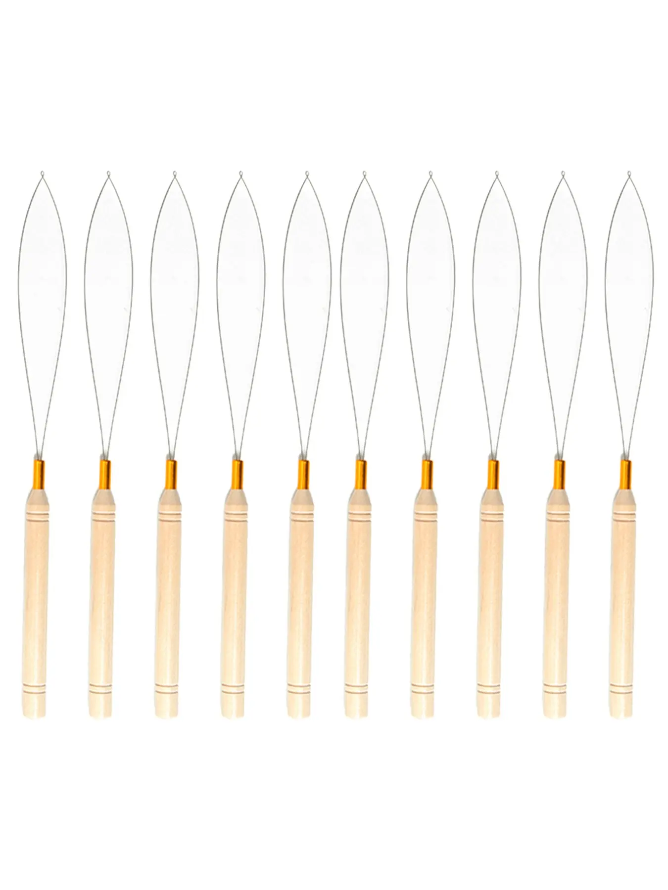 10PC Wig Beader Threader Tool Hair Extension Beading Tool Wig Stringing Device For Wig Installation