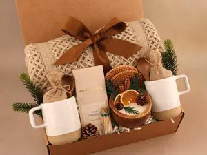 NEW Mom Gift Set, Gift For Her, Hug In A Box, Encouragement Gift, Blanket Gift Box, Hygee Gift Box, Thinking Of You Box, Cozy Care Package, Self Care Basket, PHD22