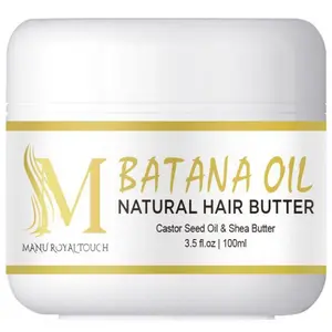 Batana Oil for Hair Growth , 100% Raw Organic Batana butter ,Hair Batana Hair Butter Mask  ,Wild Growth Hair Oil, Scalp Oil Promotes Hair Thickness, Prevents Loss for Men & Women, 3.5 fl oz