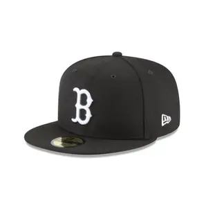 Premium Embroidered Letter B Fitted Baseball Cap Flat Bill Streetwear Hat for Men Women