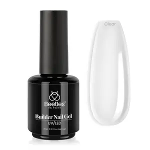 beetles Gel Polish Beetles Builder Gel 7 in 1 Nail Builder Strengthener Gel Clear Color Hard Gel Builder Extension Nail Gel for Holiday Nail Art Design Gift for Girls