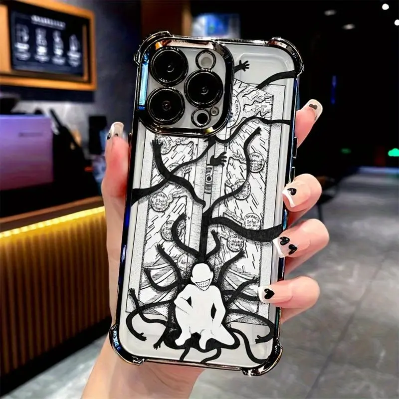Anime Fullmetal Alchemist TPU Smartphone Case for iPhone 17/17 Air/16/15/14/13/12/11 Pro Max/X/XS Max Plus, Transparent Shockproof Soft Full Coverage Back Cover for Cellphone Devices, Mixed Color 1 Personalized Animal Design Accessory