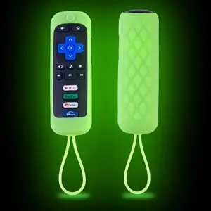 Remote Control Case, 1 Count Luminous Silicone Remote Control Cover, Dustproof Remote Control Protector for TCL Roku TV Remote Control