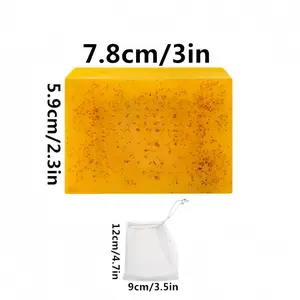 Lemon Turmeric Kojic Soap, Turmeric Soap Bar for Face ＆ Body, Natural turmeric Handmade Soaps for All Skin Types