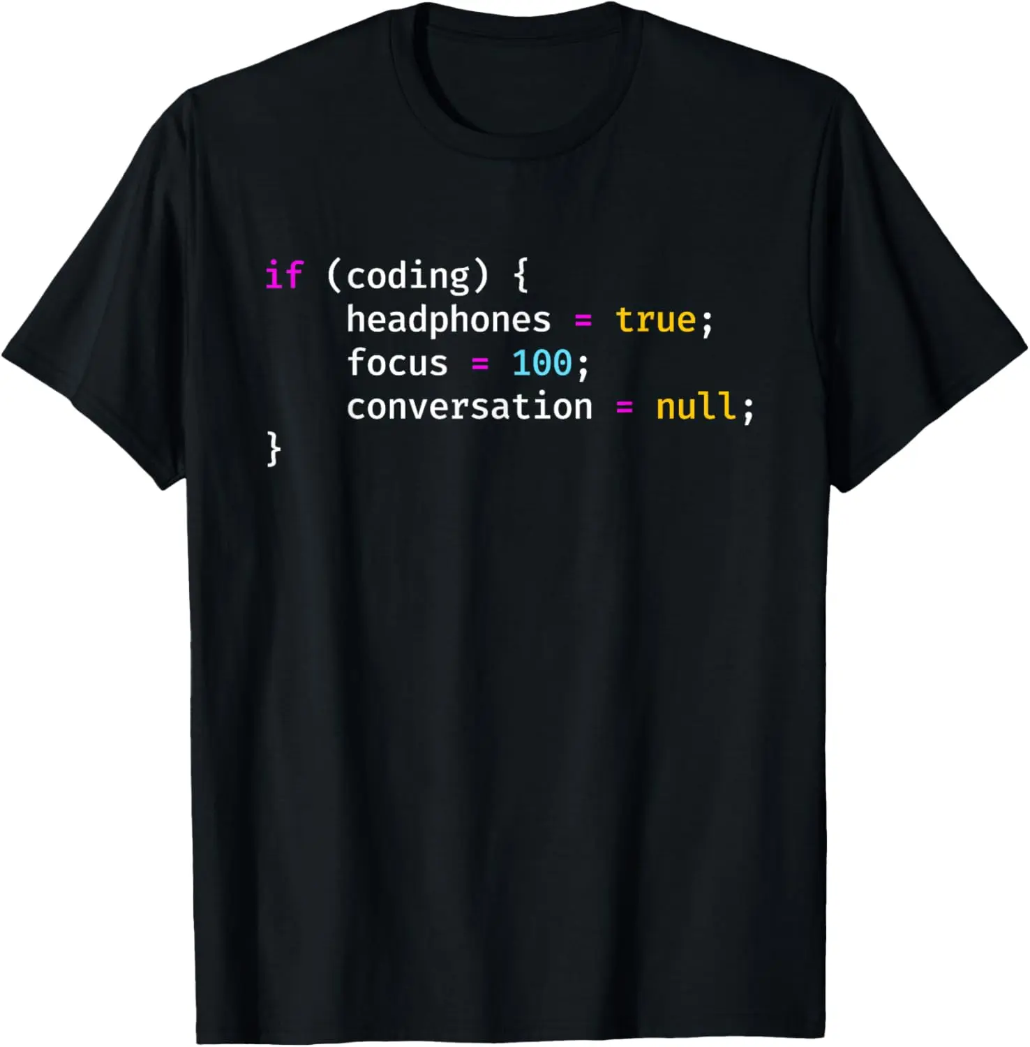 Women's Graphic Tshirt with Funny Coding Joke, 100% Cotton Short-Sleeve Round Neck Top, Soft and Breathable Casual Fabric