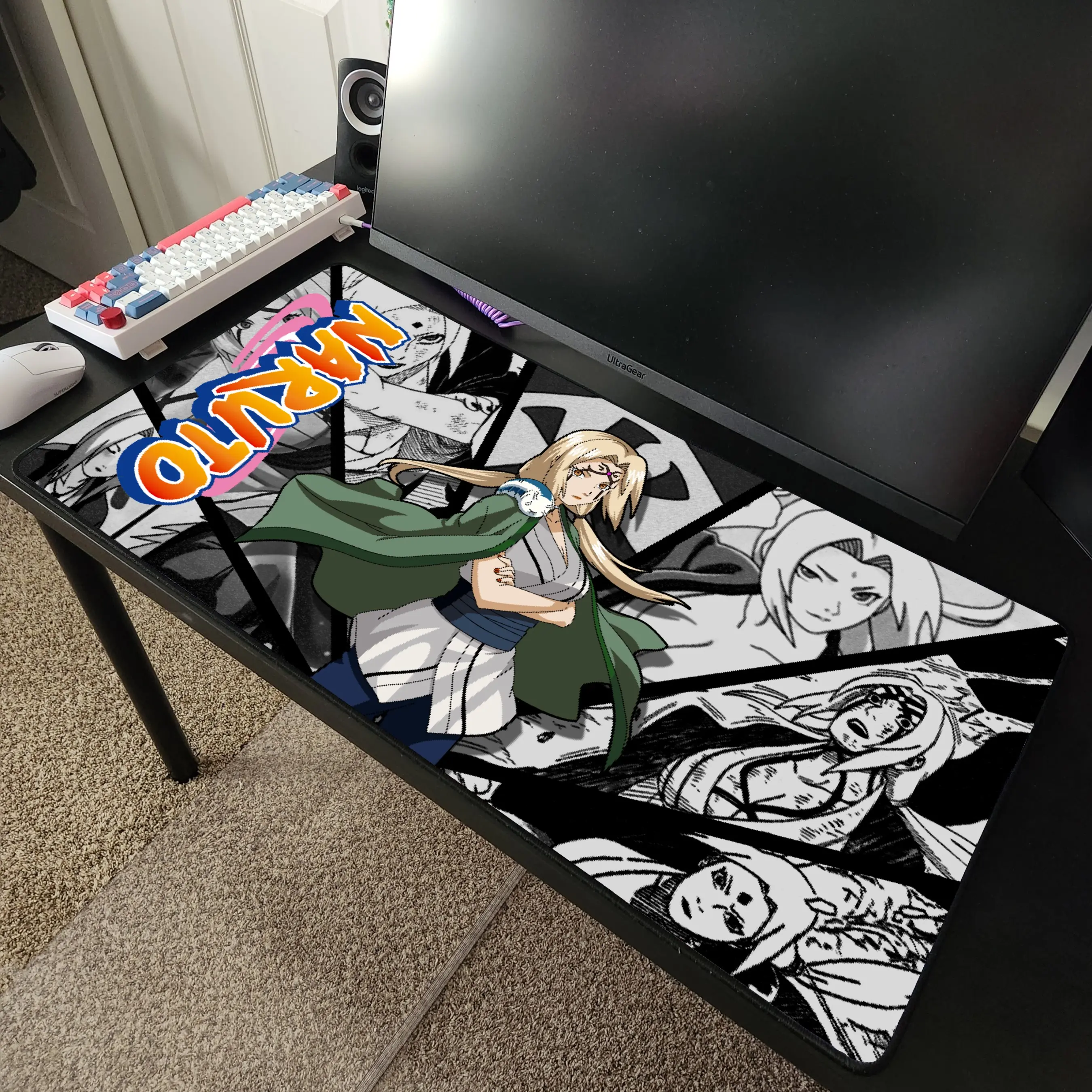 Tsunade Senju Naruto Anime Desk Mat Mousepad 31" x 15.5"