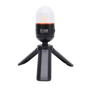 Camping Lamp with Tripod Multifunctional Flashlight White Light Mode Bright Portable Magnetic Tent Lamp for Outdoor