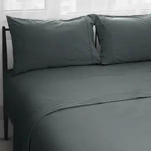 Deep Pocket Flannel Sheet Set- Luxury Brushed Microfiber- Super Soft and Warm 4- Flannel Bed Sheets-Shrinkage and Fade Resistant - Easy Care.(Charcoal, )...