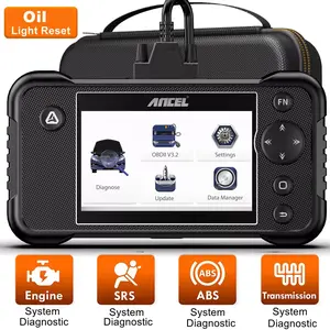 ANCEL FX3000 Elite OBD2 Scanner Diagnostic Scan Tool, 4 System Car Diagnostic Tool with Oil Reset, Check Engine Transmission SRS ABS Code Reader, Lifetime Free Updates