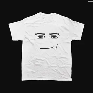 [100% Cotton] Roblox Man Face T-Shirt, Meme Shirt, Funny Shirt, Gift For Gamers , Classic Vintage T-Shirt Collection Adult Unisex T-Shirt Golf Gift T-Shirt For Men And Women