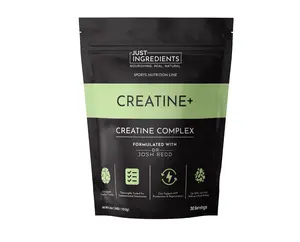 Just Ingredients Creatine+ Monohydrate Powder with Rejen Fulvic Mineral Complex - Supports Muscle Recovery, Energy, Strength, Cognitive Function - 30 Servings